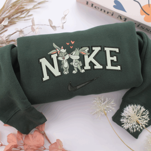 Nike Baby Lola with Baby Bugs Nike Embroidered Sweatshirt, Nike Movie Inspired, Best Gifts Idea For Him Her - Image 3