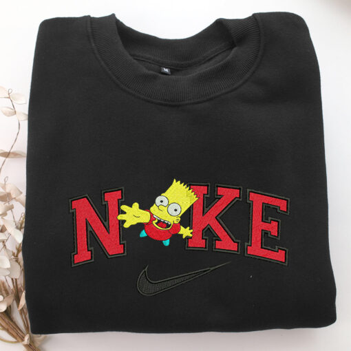 Nike Bart Half Body Embroidery, Disneyland Embroidered Sweatshirt, Movie Disney Inspired, Best Gifts Idea For Him Her - Image 5