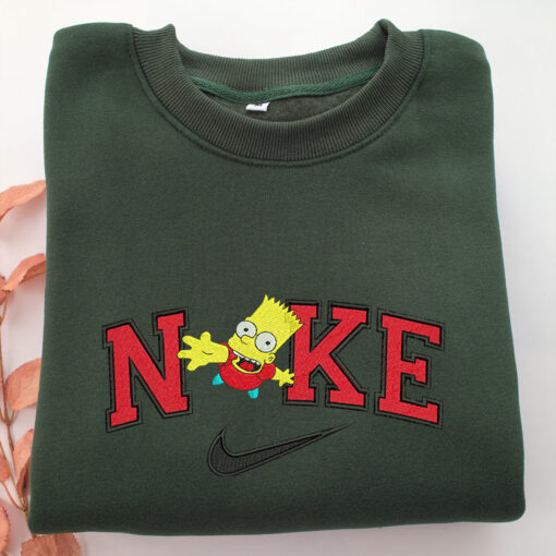 Nike Bart Half Body Embroidery, Disneyland Embroidered Sweatshirt, Movie Disney Inspired, Best Gifts Idea For Him Her - Image 3