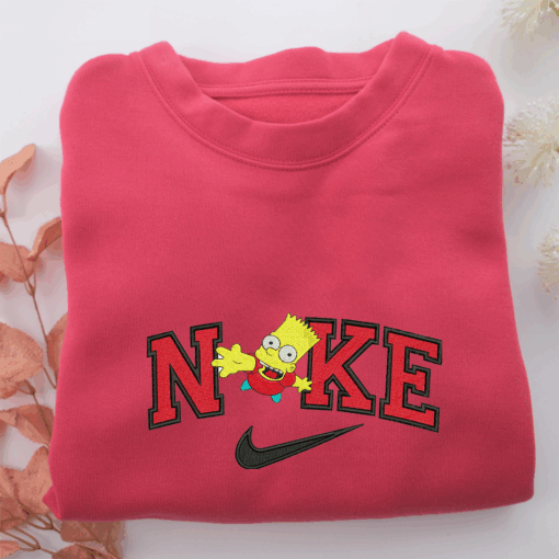 Nike Bart Half Body Nike Embroidered Sweatshirt, Nike Movie Inspired, Best Gifts Idea For Him Her - Image 5