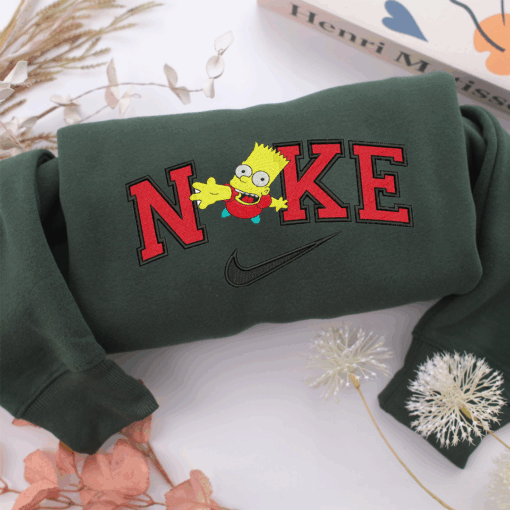 Nike Bart Half Body Nike Embroidered Sweatshirt, Nike Movie Inspired, Best Gifts Idea For Him Her - Image 3