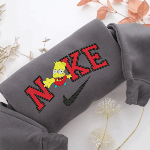 Nike Bart Half Body Nike Embroidered Sweatshirt, Nike Movie Inspired, Best Gifts Idea For Him Her - Image 4