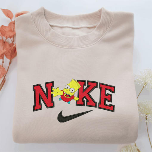 Nike Bart Half Body Nike Embroidered Sweatshirt, Nike Movie Inspired, Best Gifts Idea For Him Her