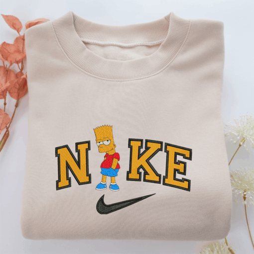 Nike Bart Nike Embroidered Sweatshirt, Nike Movie Inspired, Best Gifts Idea For Him Her