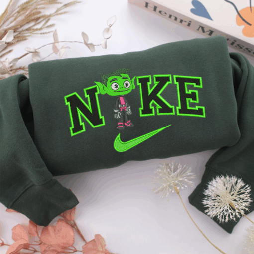 NIke Beast Boy Nike Embroidered Sweatshirt, Nike Movie Inspired, Best Gifts Idea For Him Her - Image 3