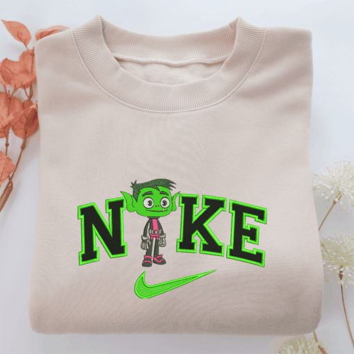 NIke Beast Boy Nike Embroidered Sweatshirt, Nike Movie Inspired, Best Gifts Idea For Him Her