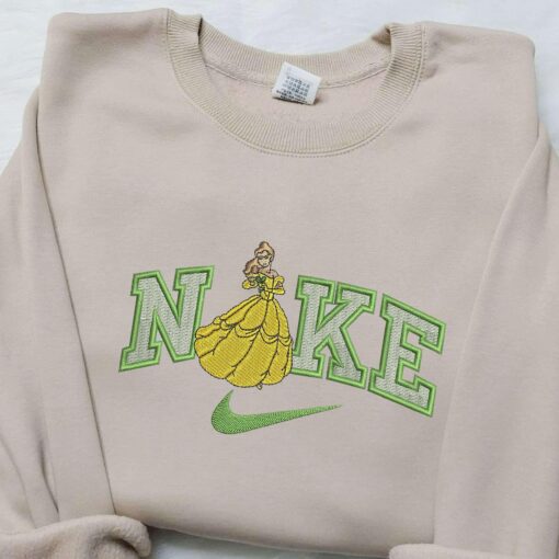 Nike Belle x Nike Swoosh Embroidered Shirt Nike Embroidered Shirt Beauty and The Beast Embroidered Shirt