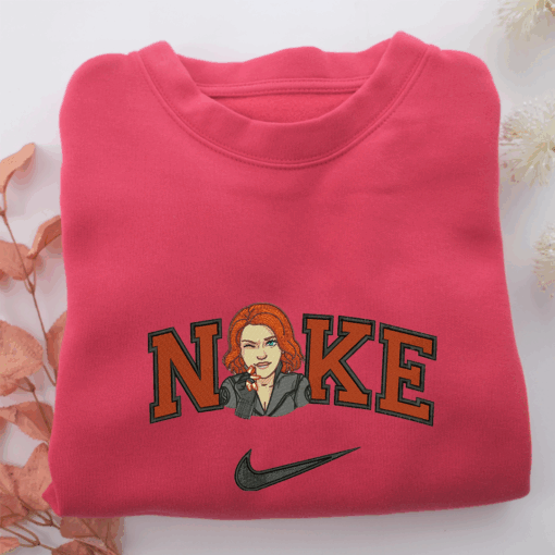 Nike Black Widow Nike Embroidered Sweatshirt, Nike Movie Inspired, Best Gifts Idea For Him Her - Image 5