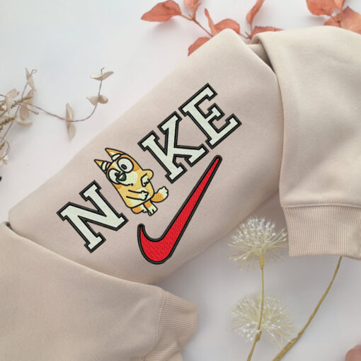 Nike Bluey Embroidery, Disneyland Embroidered Sweatshirt, Movie Disney Inspired, Best Gifts Idea For Him Her