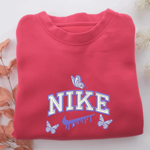 Nike Butterfly Nike Embroidered Sweatshirt, Nike Movie Inspired, Best Gifts Idea For Him Her - Image 5