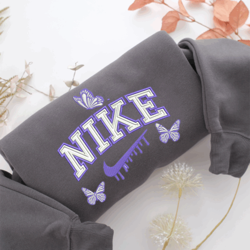 Nike Butterfly Nike Embroidered Sweatshirt, Nike Movie Inspired, Best Gifts Idea For Him Her - Image 4