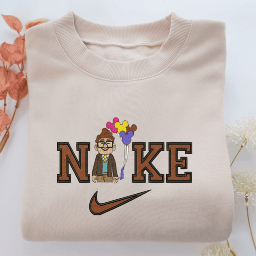 Nike Carl Fredricksen Nike Embroidered Sweatshirt, Nike Movie Inspired, Best Gifts Idea For Him Her