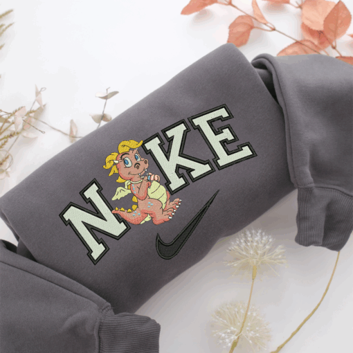 Nike Cassie Dragon Tales Nike Embroidered Sweatshirt, Nike Movie Inspired, Best Gifts Idea For Him Her - Image 4