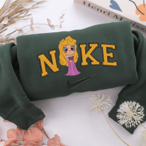 Nike Chibi Aurora Nike Embroidered Sweatshirt, Nike Movie Inspired, Best Gifts Idea For Him Her - Image 3