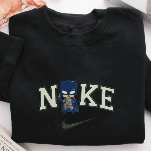 Nike Chibi Batman Nike Embroidered Sweatshirt, Nike Movie Inspired, Best Gifts Idea For Him Her - Image 2