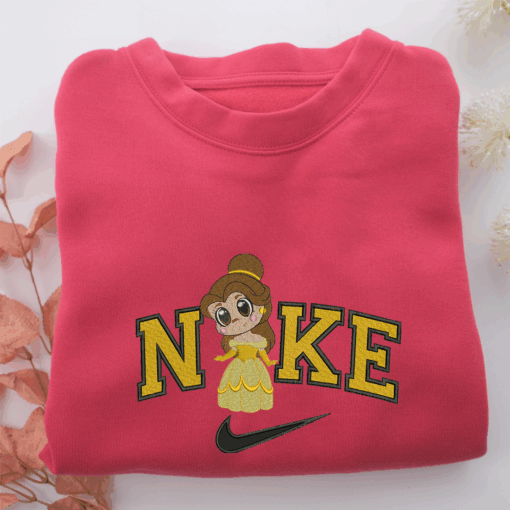 Nike Chibi Belle Nike Embroidered Sweatshirt, Nike Movie Inspired, Best Gifts Idea For Him Her - Image 5