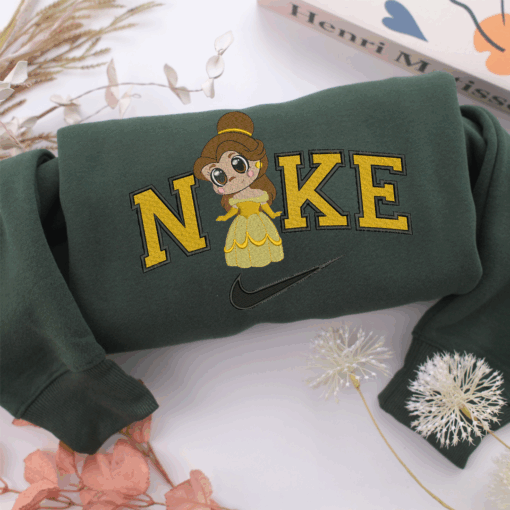 Nike Chibi Belle Nike Embroidered Sweatshirt, Nike Movie Inspired, Best Gifts Idea For Him Her - Image 3