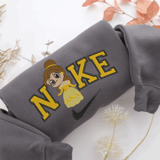 Nike Chibi Belle Nike Embroidered Sweatshirt, Nike Movie Inspired, Best Gifts Idea For Him Her - Image 4