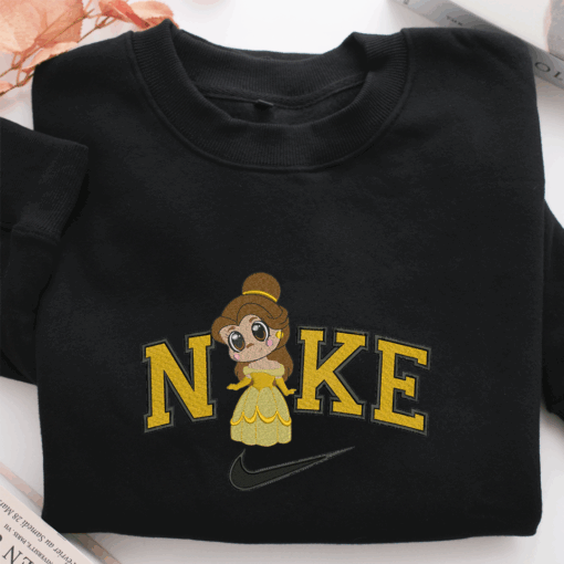 Nike Chibi Belle Nike Embroidered Sweatshirt, Nike Movie Inspired, Best Gifts Idea For Him Her - Image 2