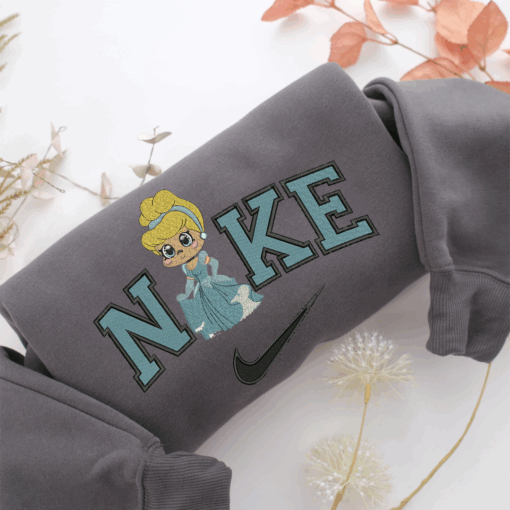 Nike Chibi Cinderella Nike Embroidered Sweatshirt, Nike Movie Inspired, Best Gifts Idea For Him Her - Image 4