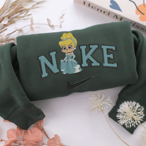 Nike Chibi Cinderella Nike Embroidered Sweatshirt, Nike Movie Inspired, Best Gifts Idea For Him Her - Image 3
