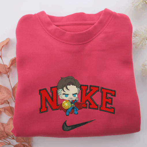 Nike Chibi Doctor Strange Nike Embroidered Sweatshirt, Nike Movie Inspired, Best Gifts Idea For Him Her - Image 5
