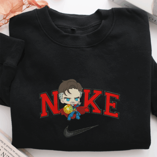 Nike Chibi Doctor Strange Nike Embroidered Sweatshirt, Nike Movie Inspired, Best Gifts Idea For Him Her - Image 2