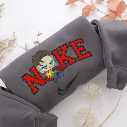 Nike Chibi Doctor Strange Nike Embroidered Sweatshirt, Nike Movie Inspired, Best Gifts Idea For Him Her - Image 4