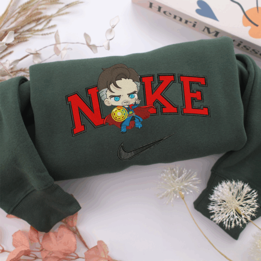 Nike Chibi Doctor Strange Nike Embroidered Sweatshirt, Nike Movie Inspired, Best Gifts Idea For Him Her - Image 3