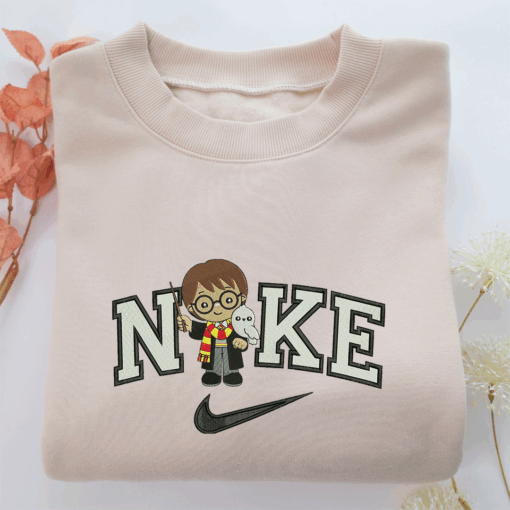 Nike Chibi Harry Potter v2 Nike Embroidered Sweatshirt, Nike Movie Inspired, Best Gifts Idea For Him Her