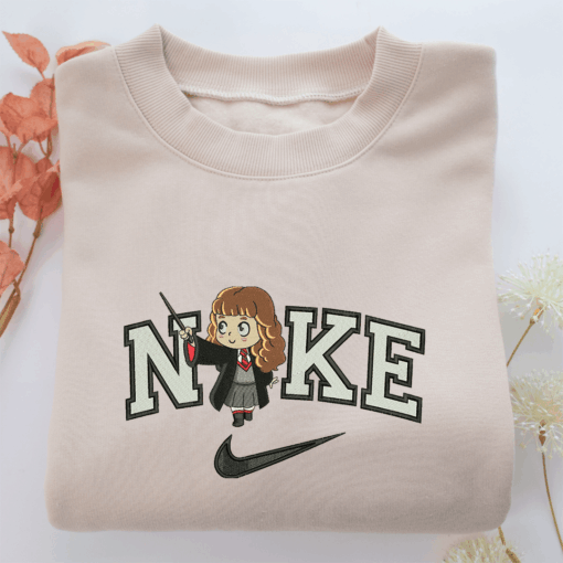 Nike Chibi Hermione Granger Nike Embroidered Sweatshirt, Nike Movie Inspired, Best Gifts Idea For Him Her