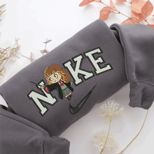 Nike Chibi Hermione Granger Nike Embroidered Sweatshirt, Nike Movie Inspired, Best Gifts Idea For Him Her - Image 4