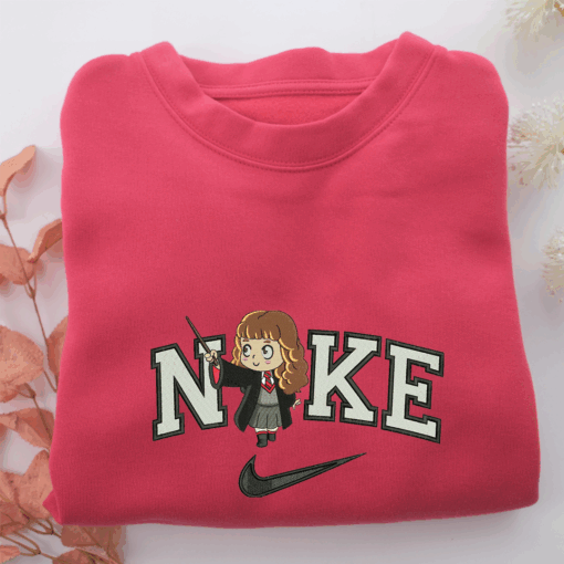 Nike Chibi Hermione Granger Nike Embroidered Sweatshirt, Nike Movie Inspired, Best Gifts Idea For Him Her - Image 5