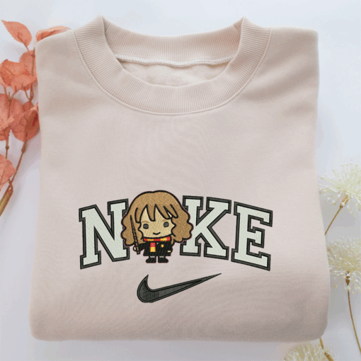 Nike Chibi Hermione Granger v2 Nike Embroidered Sweatshirt, Nike Movie Inspired, Best Gifts Idea For Him Her