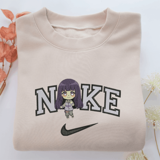 Nike Chibi Hinata Nike Embroidered Sweatshirt, Nike Movie Inspired, Best Gifts Idea For Him Her