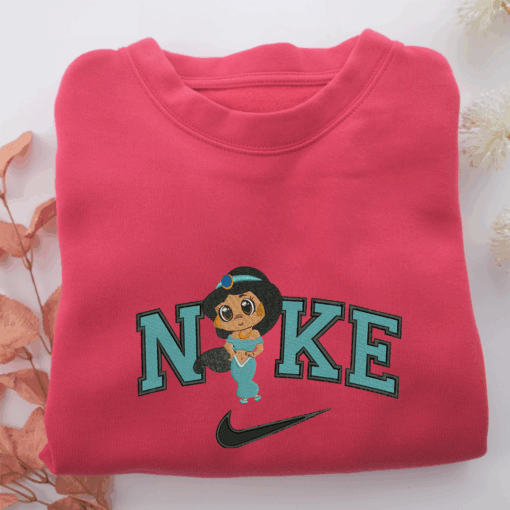 Nike Chibi Jasmine Nike Embroidered Sweatshirt, Nike Movie Inspired, Best Gifts Idea For Him Her - Image 5