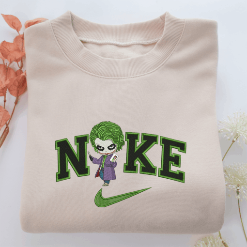 Nike Chibi Joker Nike Embroidered Sweatshirt, Nike Movie Inspired, Best Gifts Idea For Him Her