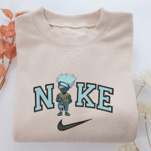Nike Chibi Kakashi Hatake Nike Embroidered Sweatshirt, Nike Movie Inspired, Best Gifts Idea For Him Her