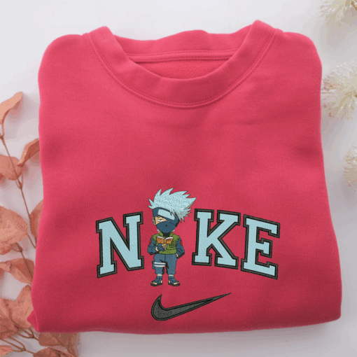 Nike Chibi Kakashi Hatake Nike Embroidered Sweatshirt, Nike Movie Inspired, Best Gifts Idea For Him Her - Image 5