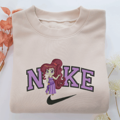 Nike Chibi Megara v2 Nike Embroidered Sweatshirt, Nike Movie Inspired, Best Gifts Idea For Him Her