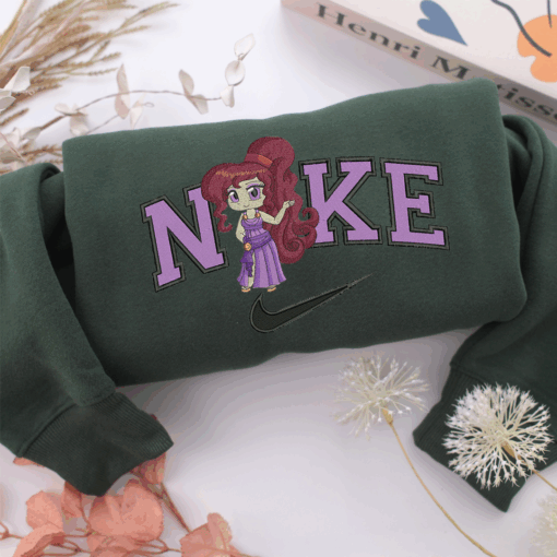 Nike Chibi Megara v2 Nike Embroidered Sweatshirt, Nike Movie Inspired, Best Gifts Idea For Him Her - Image 3