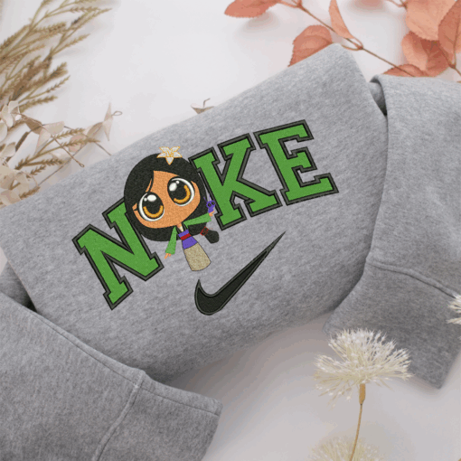Nike Chibi Mulan Nike Embroidered Sweatshirt, Nike Movie Inspired, Best Gifts Idea For Him Her - Image 5