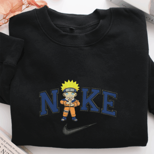 Nike Chibi Naruto Nike Embroidered Sweatshirt, Nike Movie Inspired, Best Gifts Idea For Him Her - Image 2