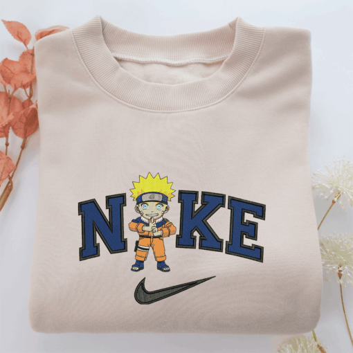 Nike Chibi Naruto Nike Embroidered Sweatshirt, Nike Movie Inspired, Best Gifts Idea For Him Her