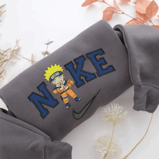 Nike Chibi Naruto Nike Embroidered Sweatshirt, Nike Movie Inspired, Best Gifts Idea For Him Her - Image 4