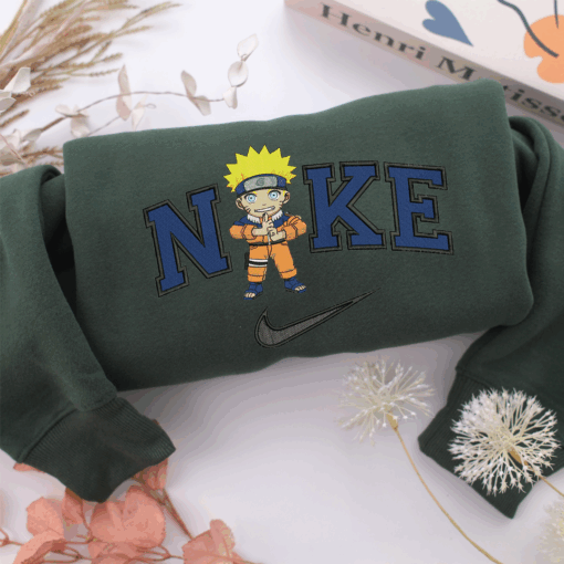 Nike Chibi Naruto Nike Embroidered Sweatshirt, Nike Movie Inspired, Best Gifts Idea For Him Her - Image 3