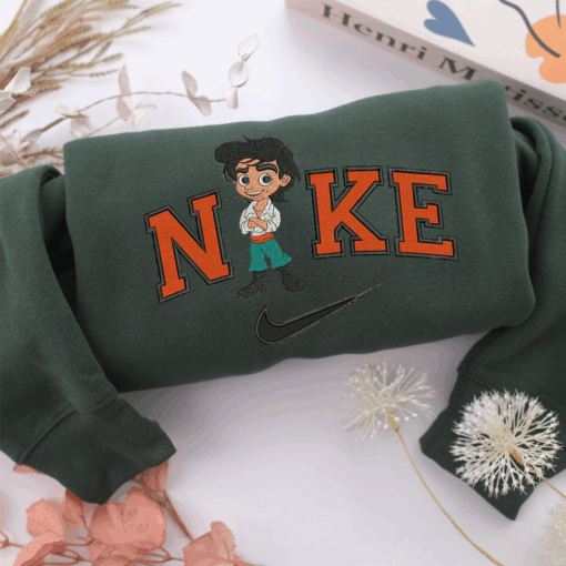 Nike Chibi Prince Eric Nike Embroidered Sweatshirt, Nike Movie Inspired, Best Gifts Idea For Him Her - Image 3