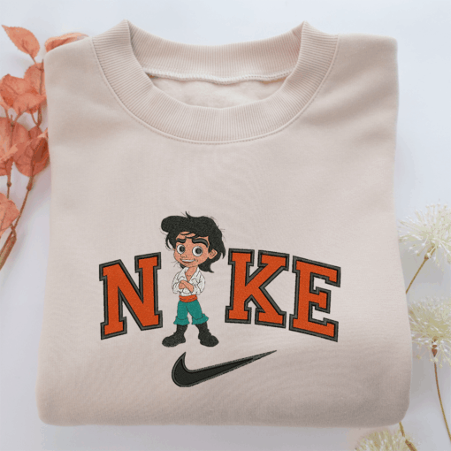 Nike Chibi Prince Eric Nike Embroidered Sweatshirt, Nike Movie Inspired, Best Gifts Idea For Him Her