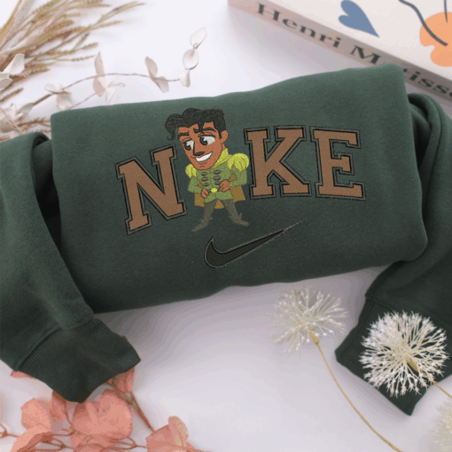 Nike Chibi Prince Naveen Nike Embroidered Sweatshirt, Nike Movie Inspired, Best Gifts Idea For Him Her - Image 3