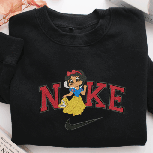 Nike Chibi Snow White Nike Embroidered Sweatshirt, Nike Movie Inspired, Best Gifts Idea For Him Her - Image 2